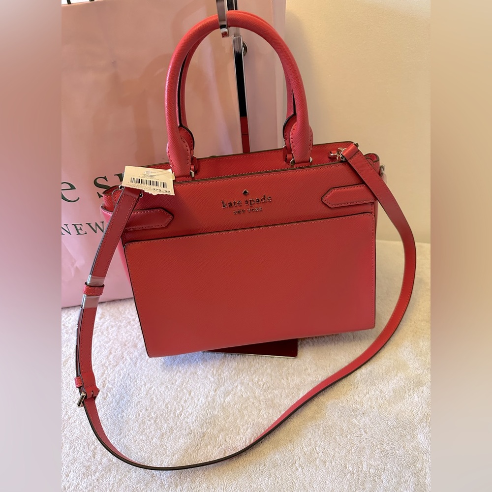 Kate Spade Staci Medium Satchel Red Currant
